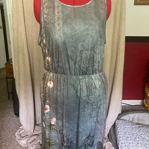 Lightweight rayon sleeveless summer dress. Women’s size 2x (18-20. Worn once.